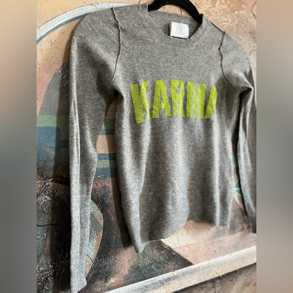 ZADIG & VOLTAIRE Girls Cashmere “KARMA” Sweater - Picture 12 of 16